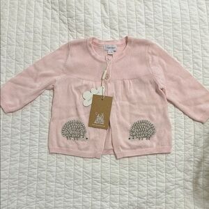 Angel Dear pink cardigan 6-12M